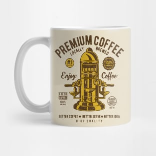 Premium Coffee Press Espresso Machine Fresh Brewed Barista Mug